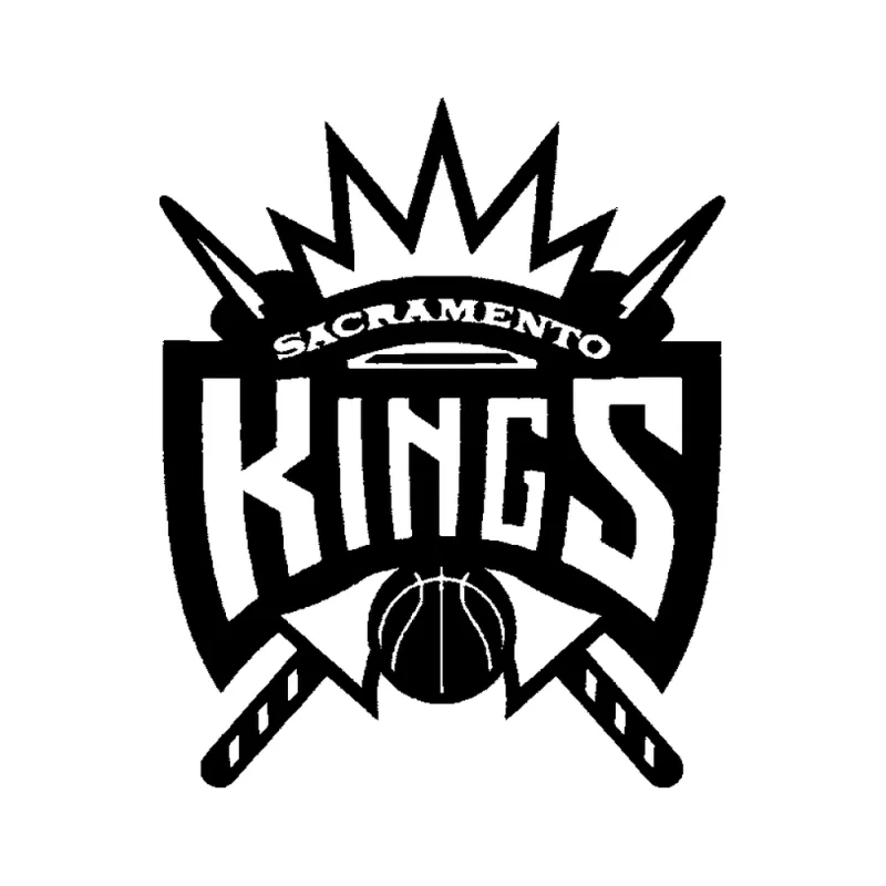 Sacramento Kings - Design 2 - Die Cut Vinyl Decal - Custom Size