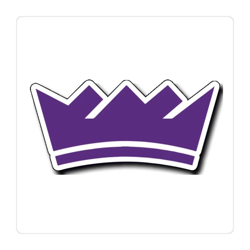 Sacramento Kings Full Color Vinyl Sticker - Custom Size
