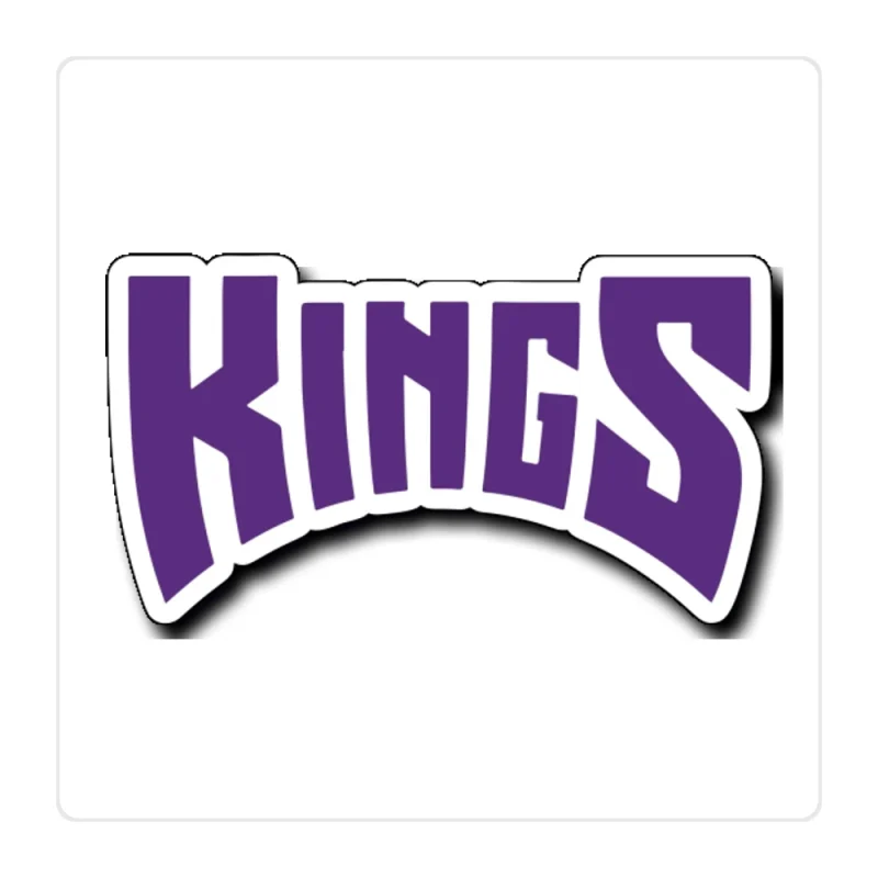 Sacramento Kings Full Color Vinyl Sticker - Custom Size