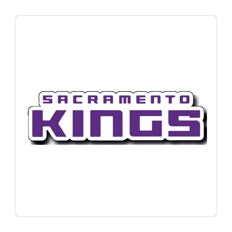 Sacramento Kings Full Color Vinyl Sticker - Custom Size