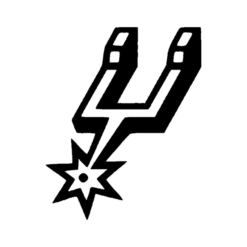 San Antonio Spurs - Design 2 - Die Cut Vinyl Decal - Custom Size