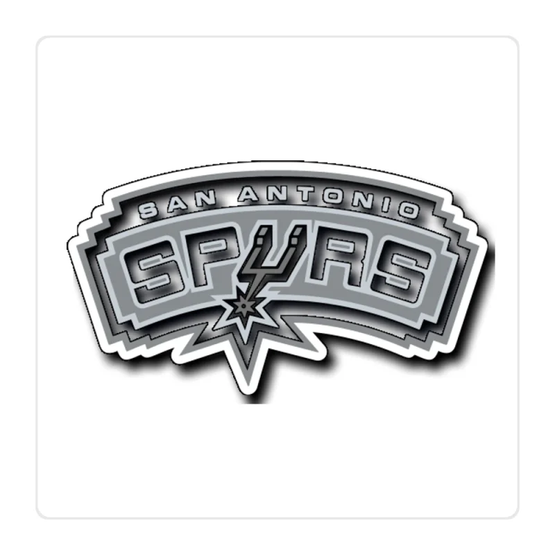 San Antonio Spurs Full Color Vinyl Sticker - Custom Size