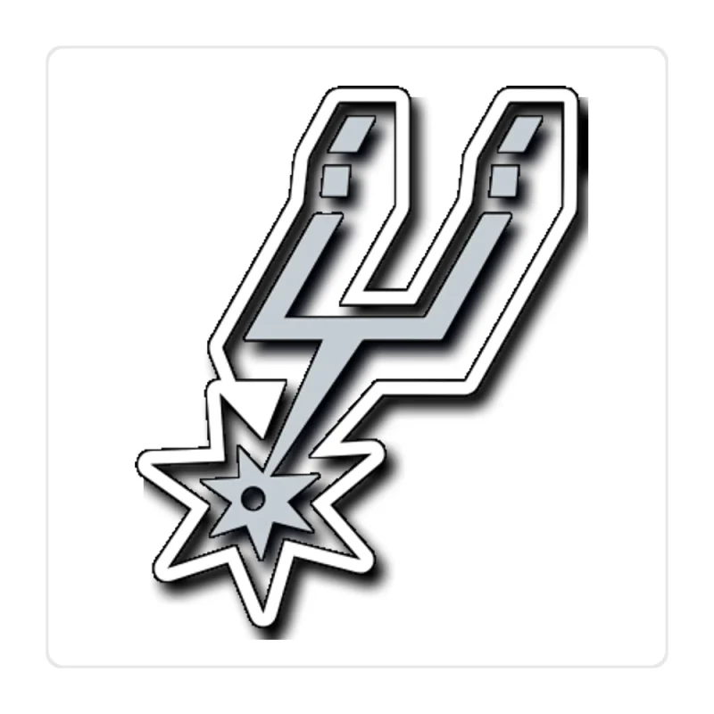 San Antonio Spurs Full Color Vinyl Sticker - Custom Size