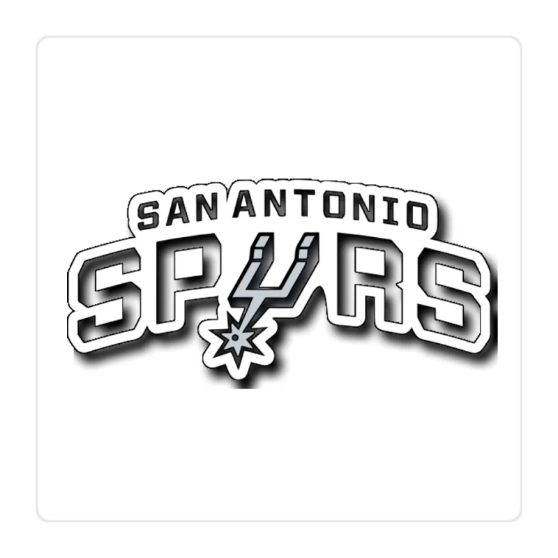 San Antonio Spurs Full Color Vinyl Sticker - Custom Size