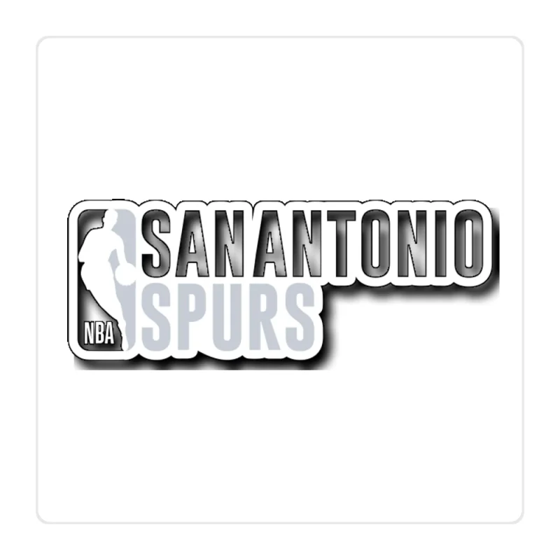 San Antonio Spurs Full Color Vinyl Sticker - Custom Size