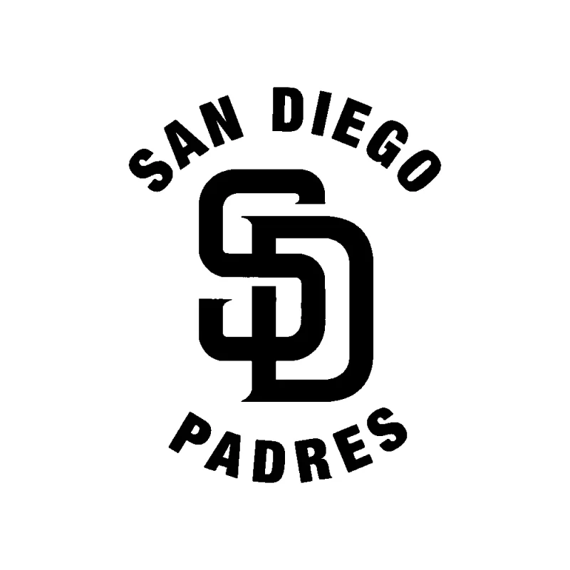 San Diego Padres - Design 3 - Die Cut Vinyl Decal - Custom Size