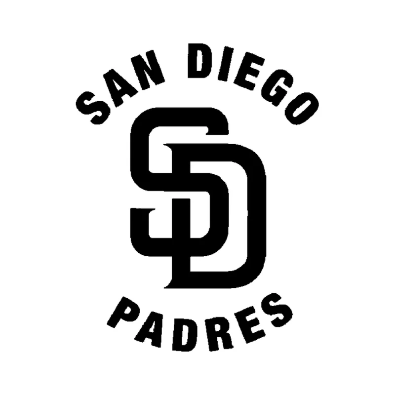 San Diego Padres - Design 3 - Die Cut Vinyl Decal - Custom Size