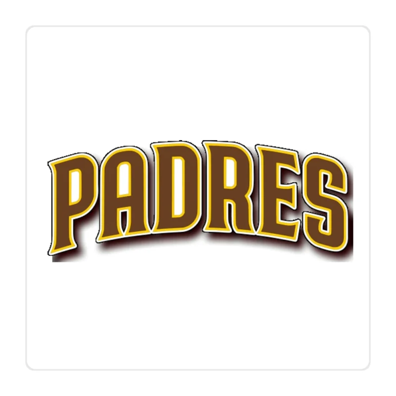 San Diego Padres - Light Brown Padres - Full Color Vinyl Sticker - Custom Size