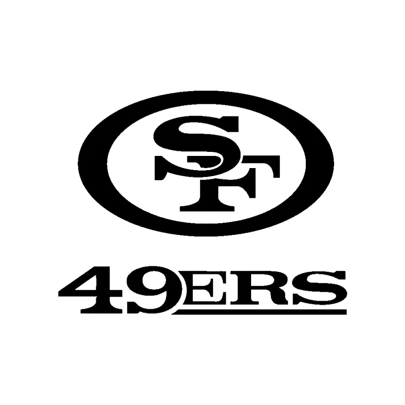 San Francisco 49ers - Design 1 - Die Cut Vinyl Decal - Custom Size