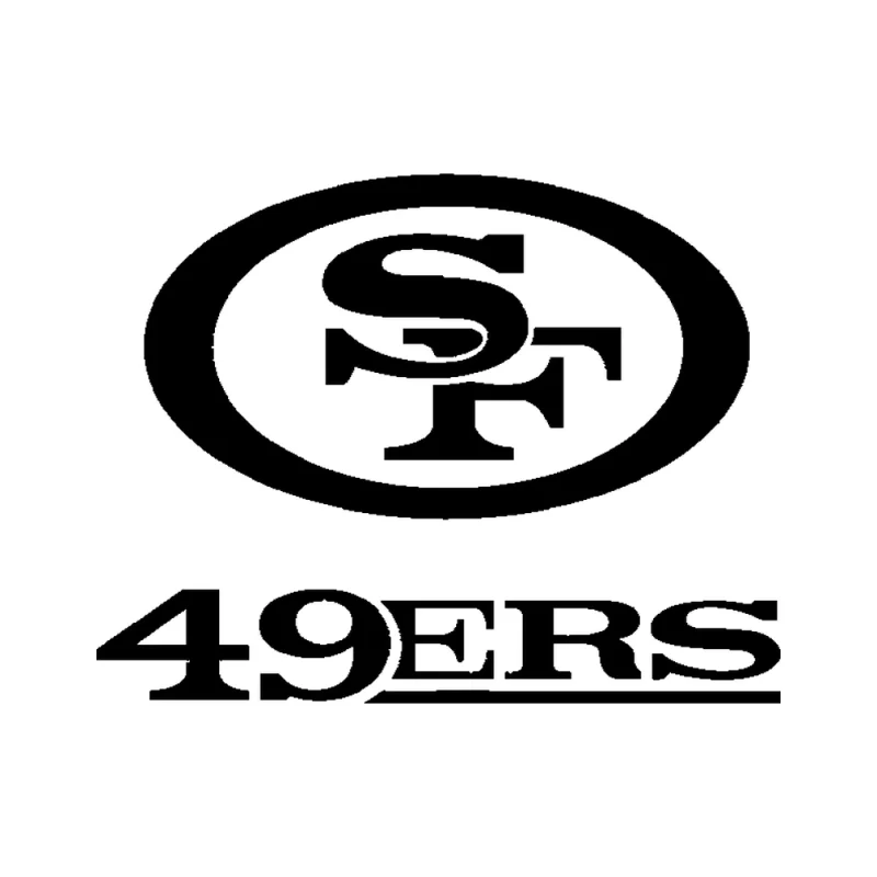 San Francisco 49ers - Design 1 - Die Cut Vinyl Decal - Custom Size