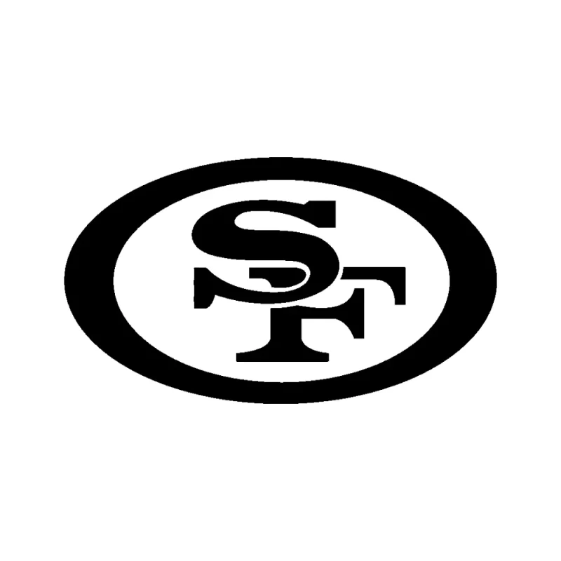 San Francisco 49ers - Design 2 - Die Cut Vinyl Decal - Custom Size