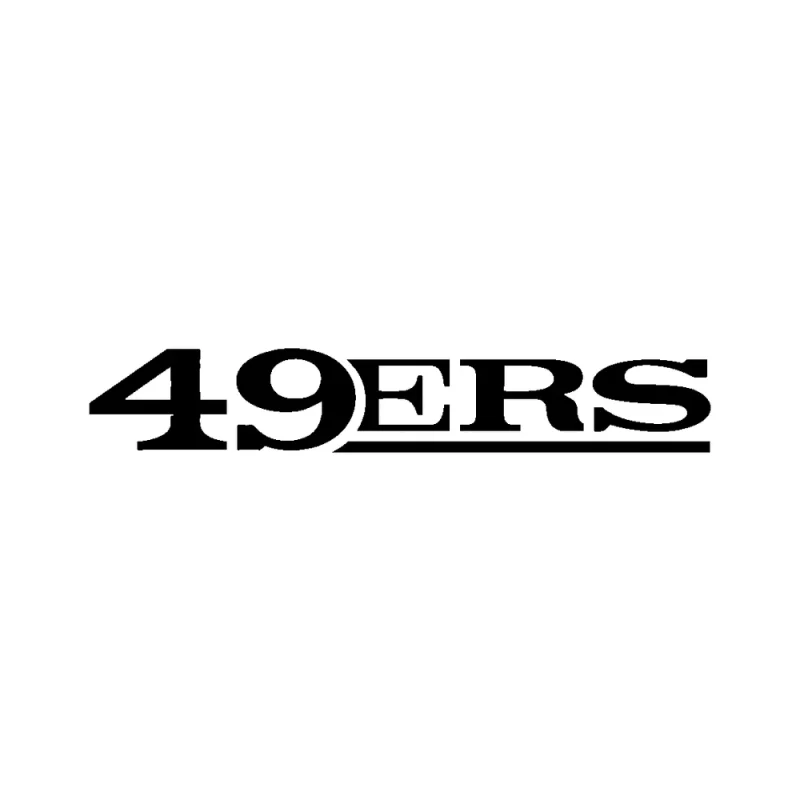 San Francisco 49ers - Design 3 - Die Cut Vinyl Decal - Custom Size