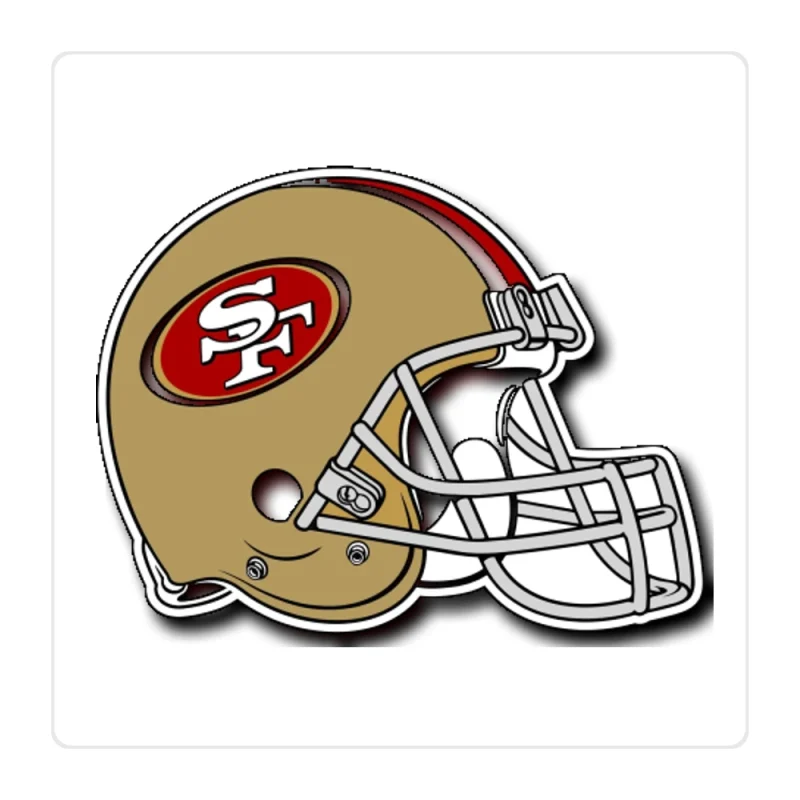 San Francisco 49ers Full Color Vinyl Sticker - Custom Size