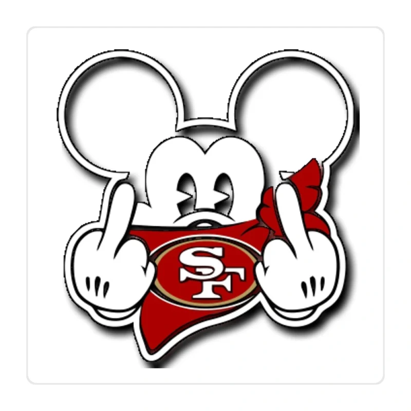 San Francisco 49ers Full Color Vinyl Sticker - Custom Size