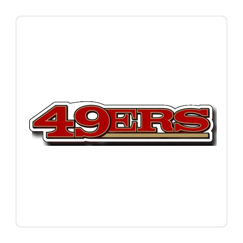 San Francisco 49ers Full Color Vinyl Sticker - Custom Size