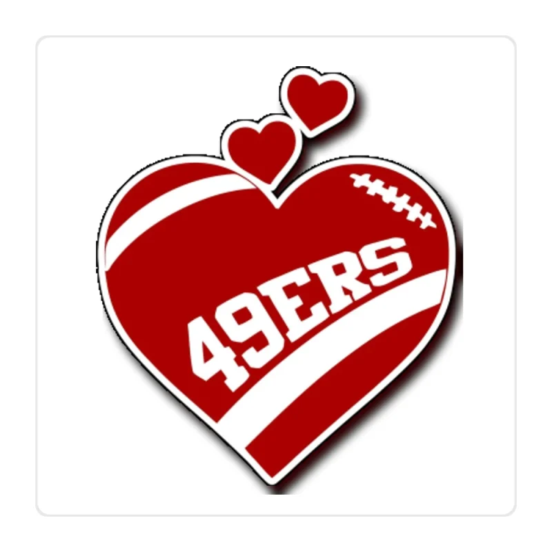 San Francisco 49ers Full Color Vinyl Sticker - Custom Size