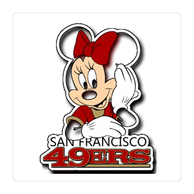San Francisco 49ers Full Color Vinyl Sticker - Custom Size