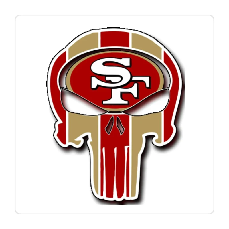 San Francisco 49ers Full Color Vinyl Sticker - Custom Size