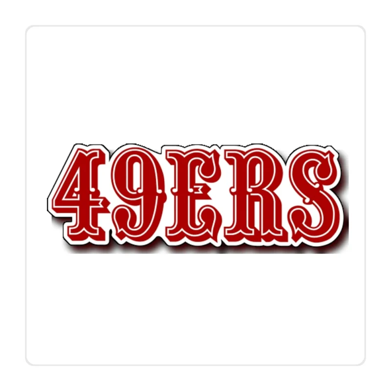San Francisco 49ers Full Color Vinyl Sticker - Custom Size