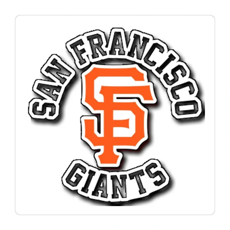 San Francisco Giant - SP With Name - Full Color Vinyl Sticker - Custom Size