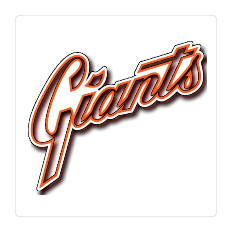 San Francisco Giants - Giants Cursive - Full Color Vinyl Sticker - Custom Size