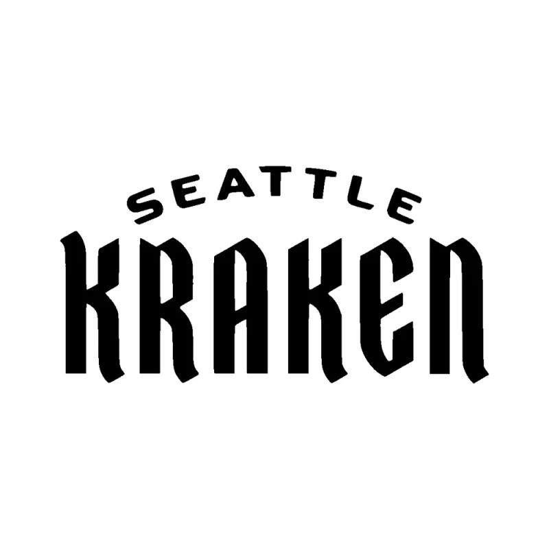 Seattle Kraken - Design 3 - Die Cut Vinyl Decal - Custom Size