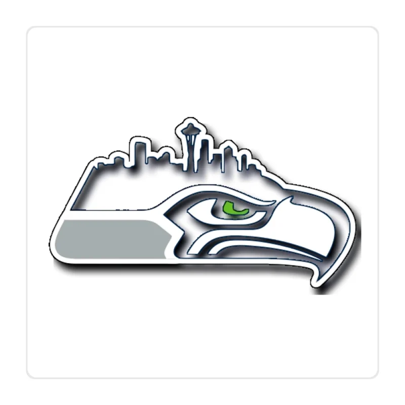 Seattle Seahawks Full Color Vinyl Sticker - Custom Size