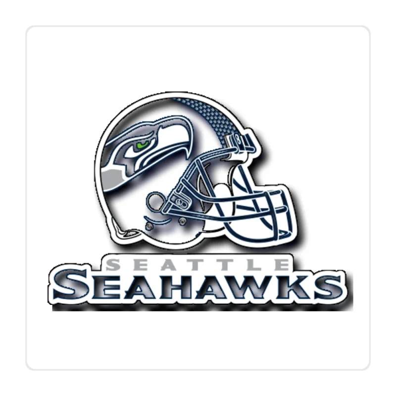 Seattle Seahawks Full Color Vinyl Sticker - Custom Size