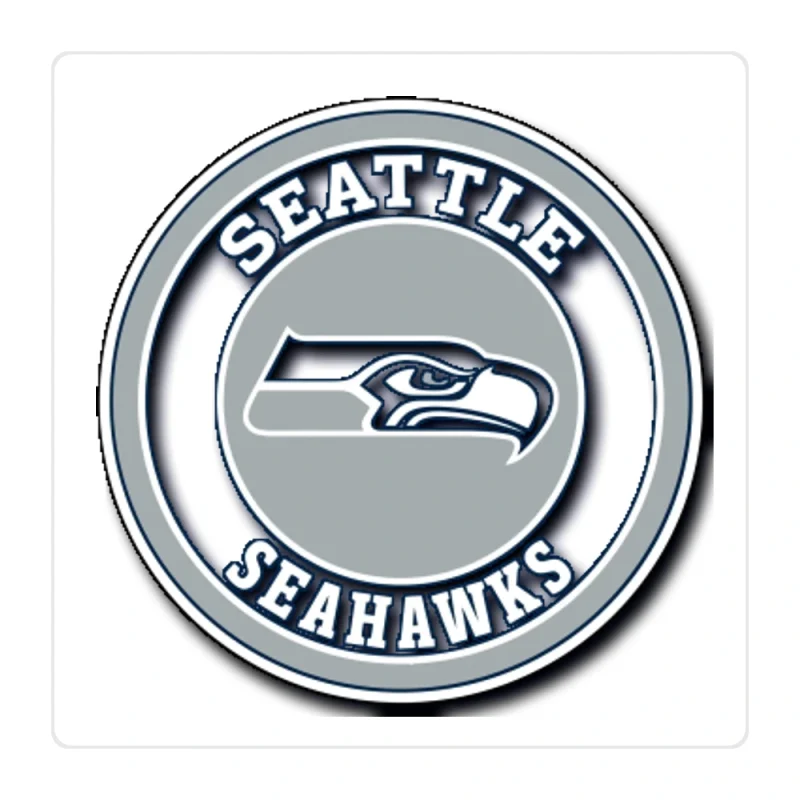 Seattle Seahawks Full Color Vinyl Sticker - Custom Size