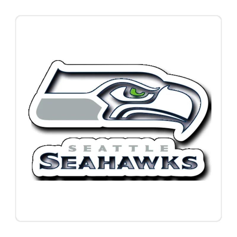 Seattle Seahawks Full Color Vinyl Sticker - Custom Size