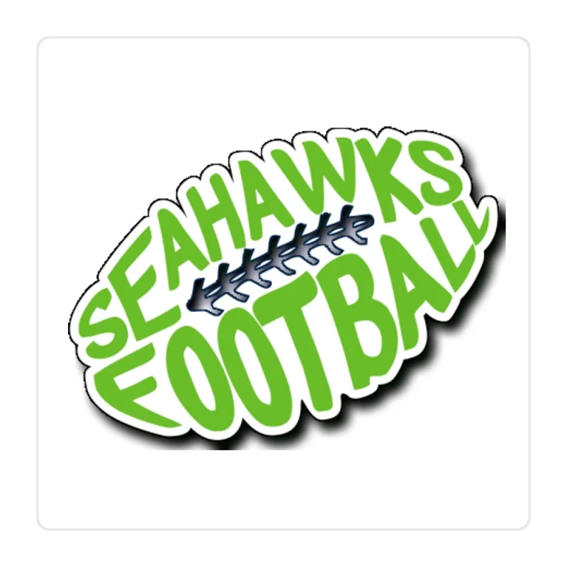 Seattle Seahawks Full Color Vinyl Sticker - Custom Size