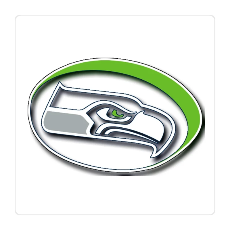 Seattle Seahawks Full Color Vinyl Sticker - Custom Size
