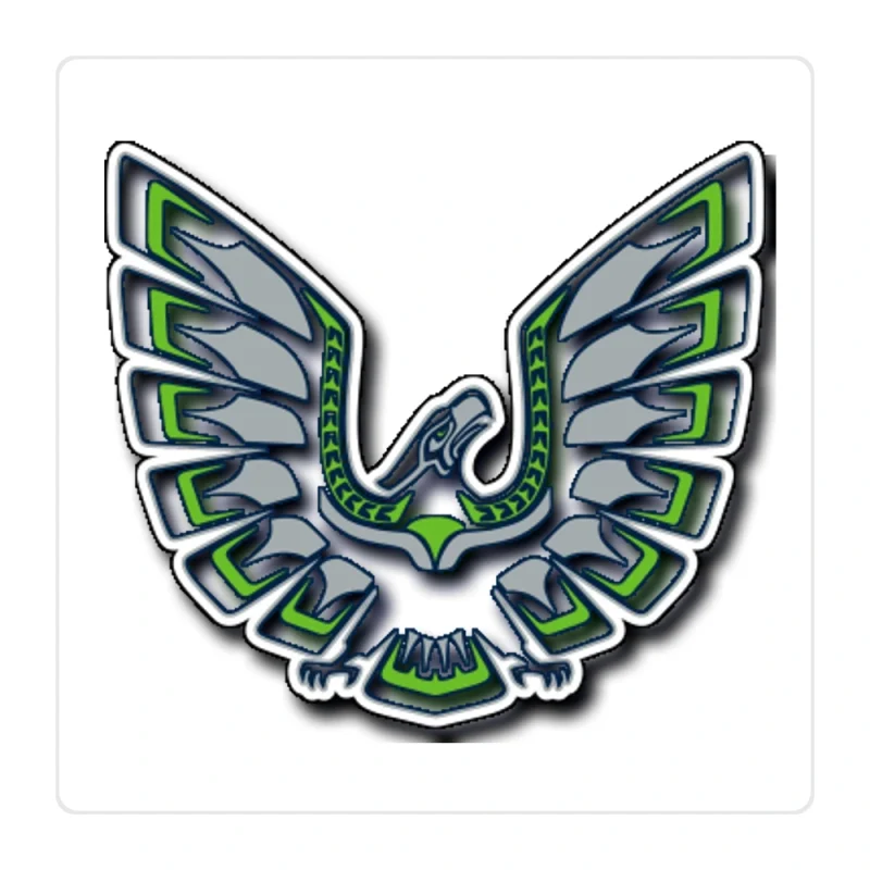 Seattle Seahawks Full Color Vinyl Sticker - Custom Size