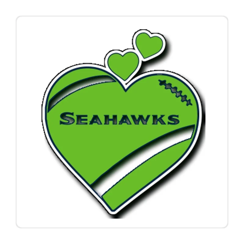 Seattle Seahawks Full Color Vinyl Sticker - Custom Size