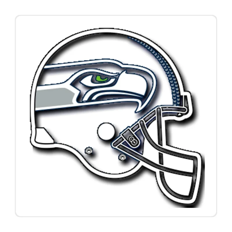 Seattle Seahawks Full Color Vinyl Sticker - Custom Size