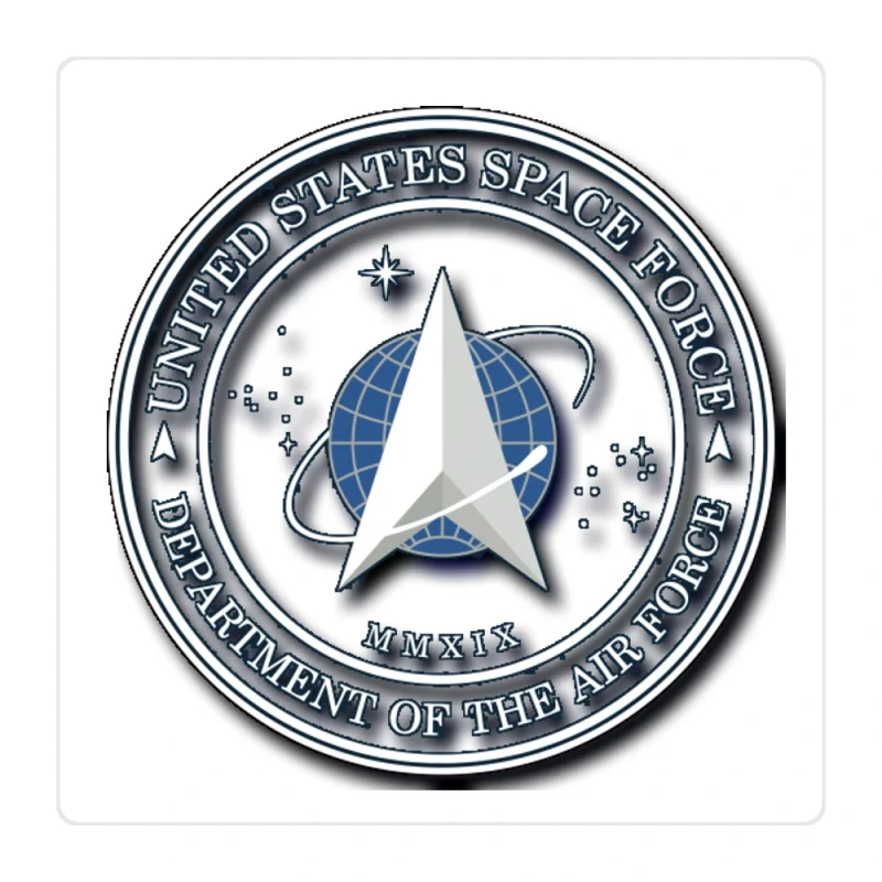 Space Force Full Color Vinyl Decal