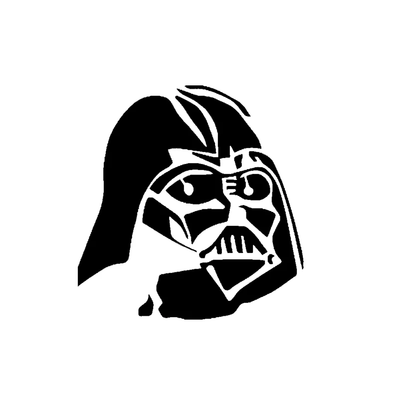 Star Wars Darth Vader - Mask Angle - Die Cut Vinyl Decal - Custom Size