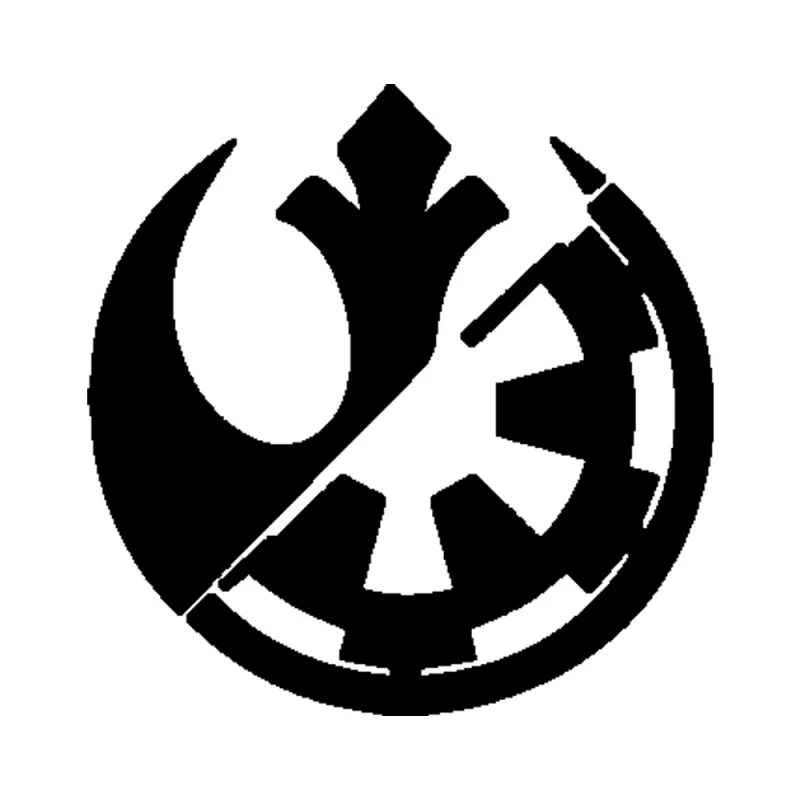 Star Wars Rebel vs Empire Vinyl Decal - Custom Size