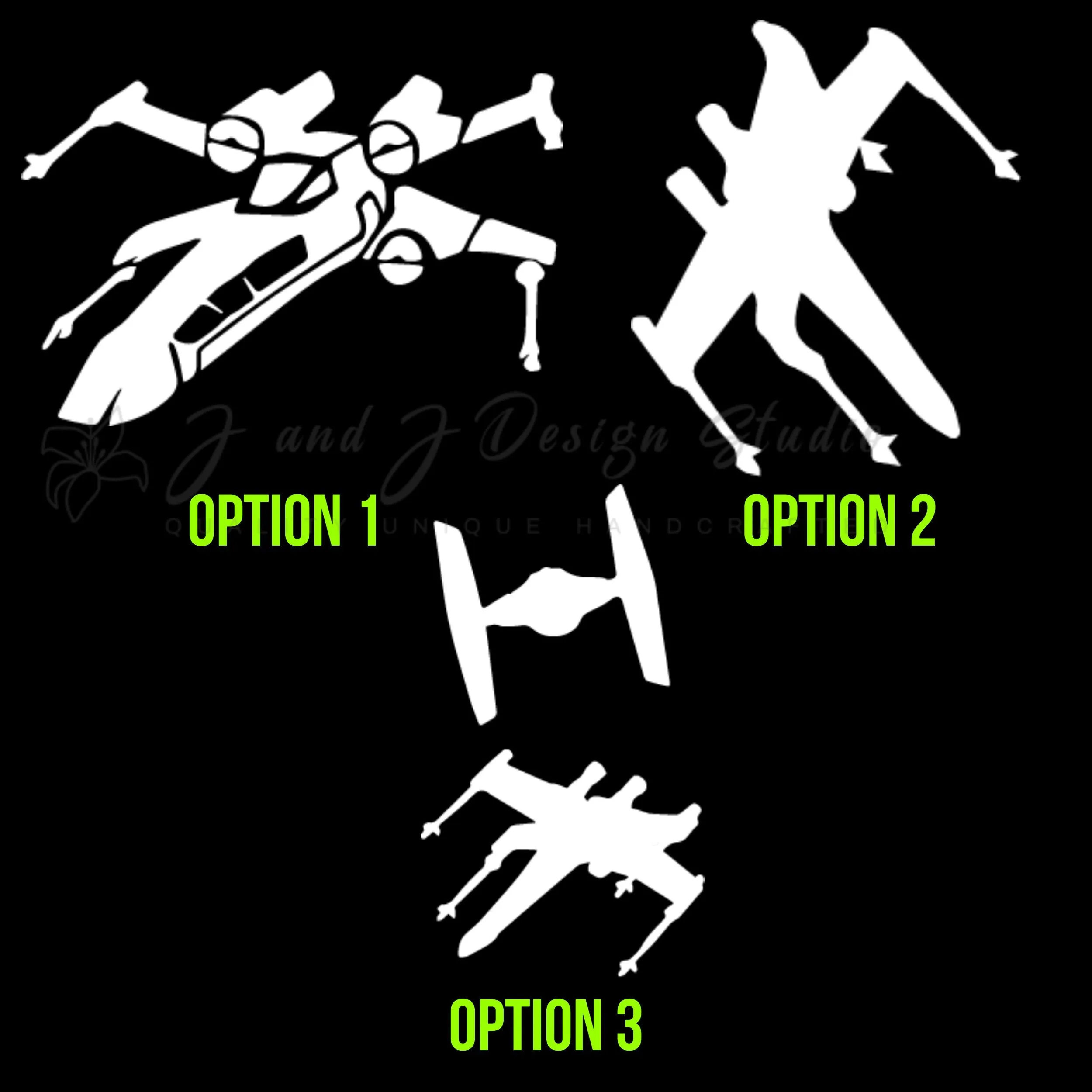 Star Wars X-Wing Fighter Vinyl Decal - Custom Size - Image 2