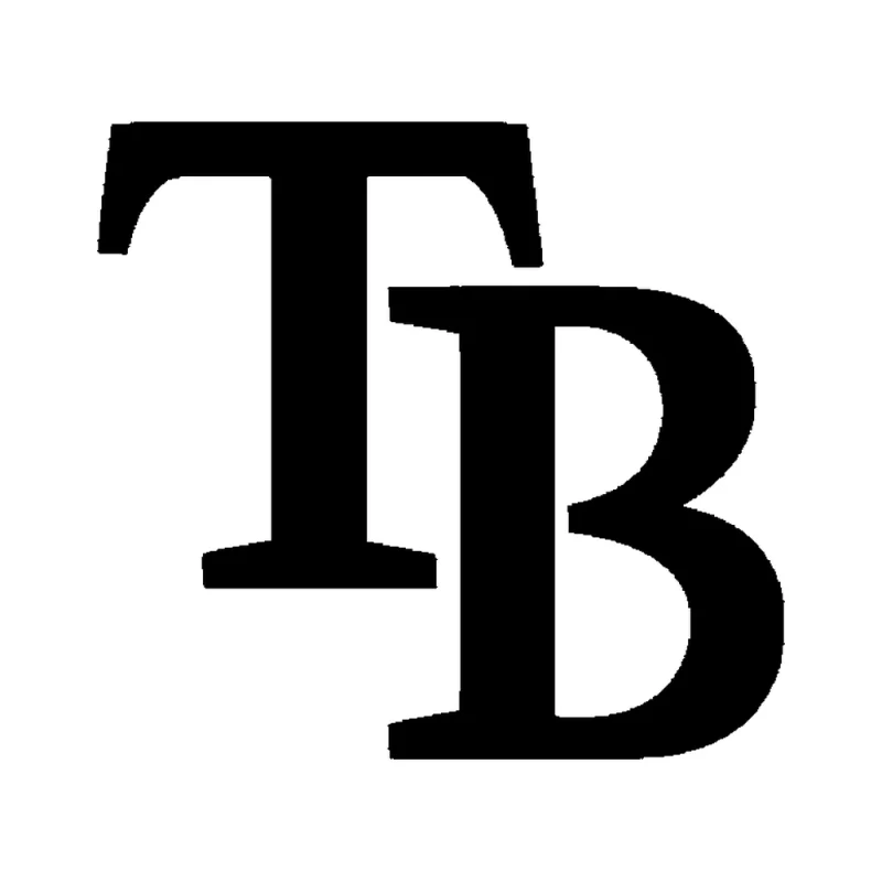 Tampa Bay Rays - Design 1 - Die Cut Vinyl Decal - Custom Size