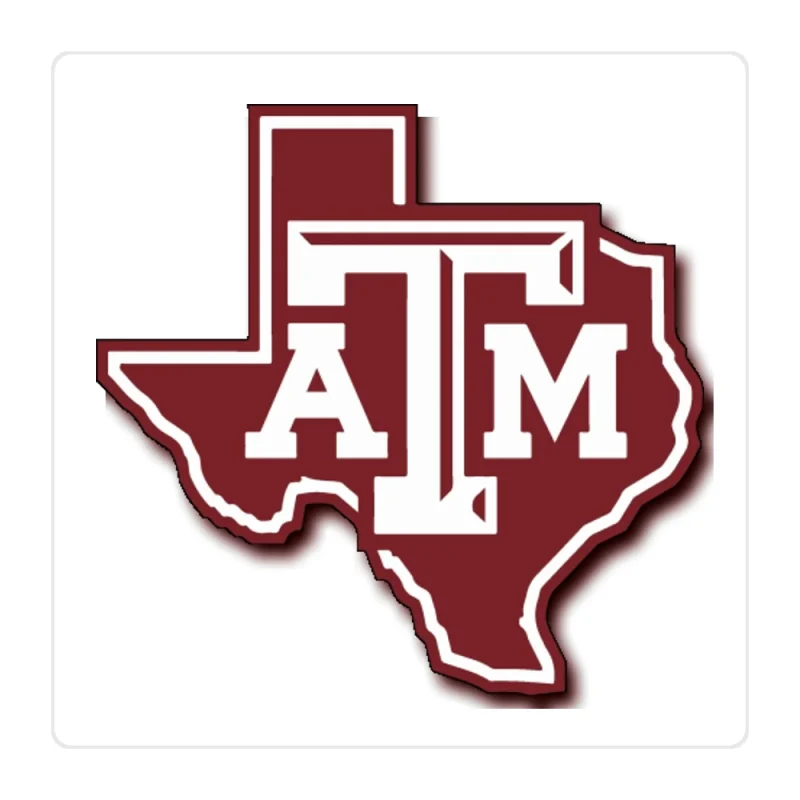 Texas A&M Aggies Full Color Vinyl Decal - Custom Size