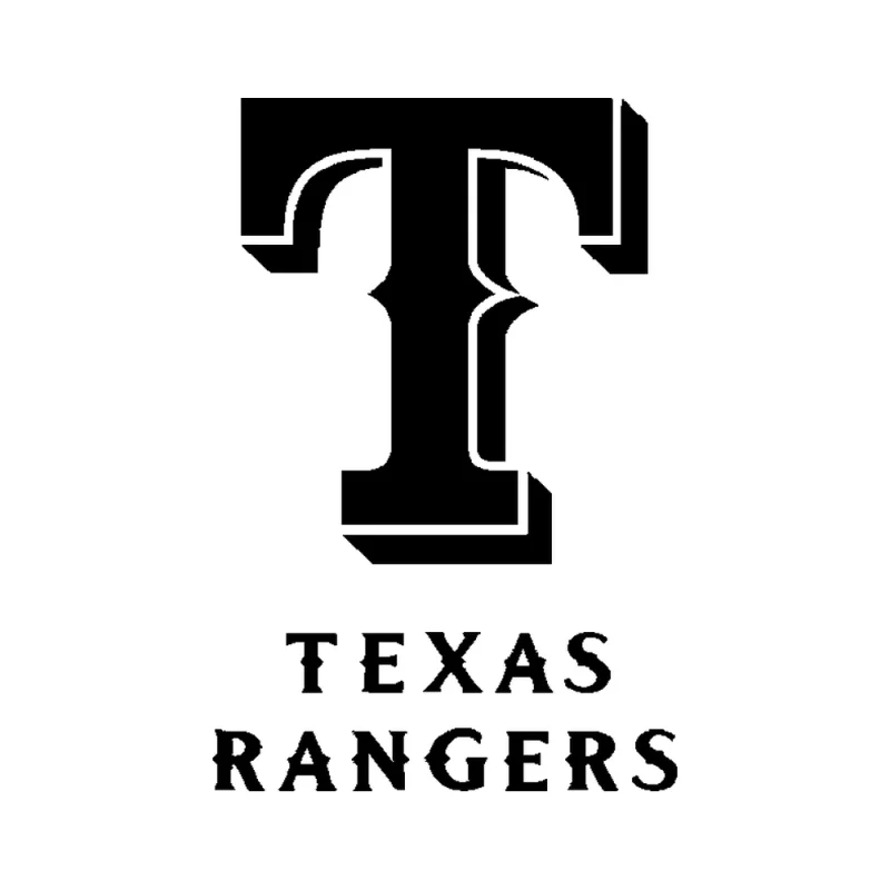 Texas Rangers - Design 1 - Die Cut Vinyl Decal - Custom Size