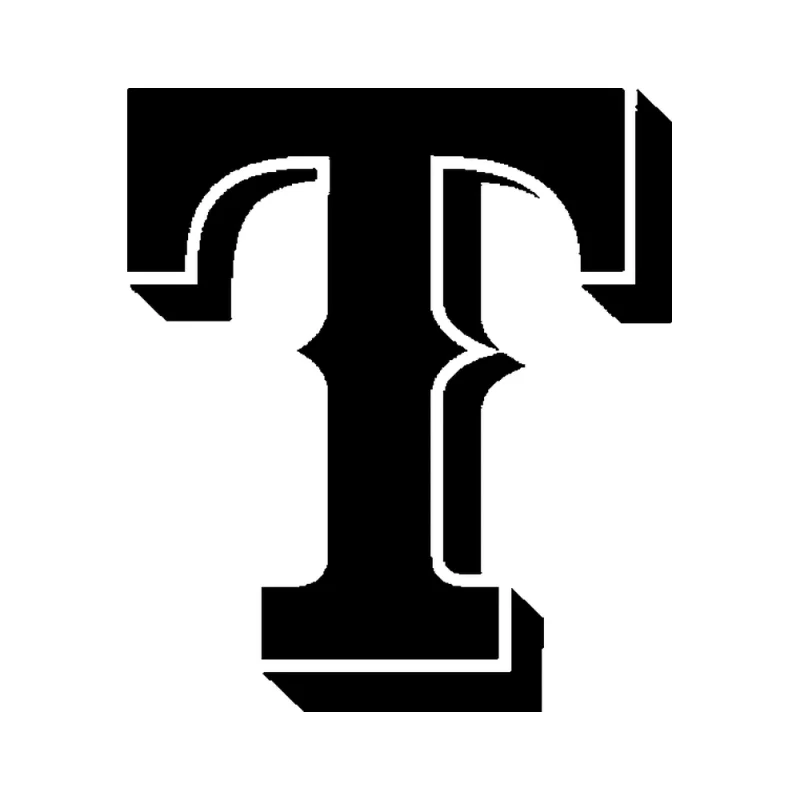Texas Rangers - Design 2 - Die Cut Vinyl Decal - Custom Size