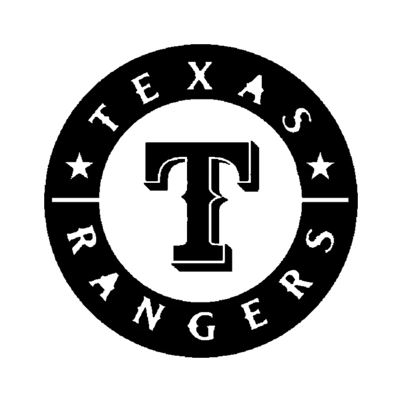 Texas Rangers - Design 3 - Die Cut Vinyl Decal - Custom Size