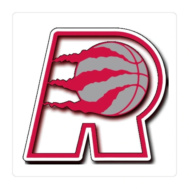 Toronto Raptors Full Color Vinyl Sticker - Custom Size