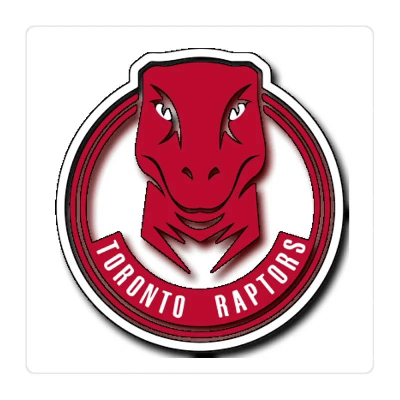 Toronto Raptors Full Color Vinyl Sticker - Custom Size