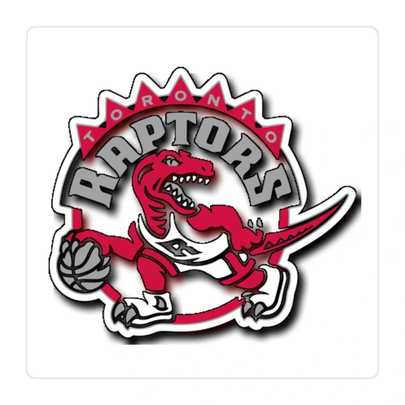 Toronto Raptors Full Color Vinyl Sticker - Custom Size
