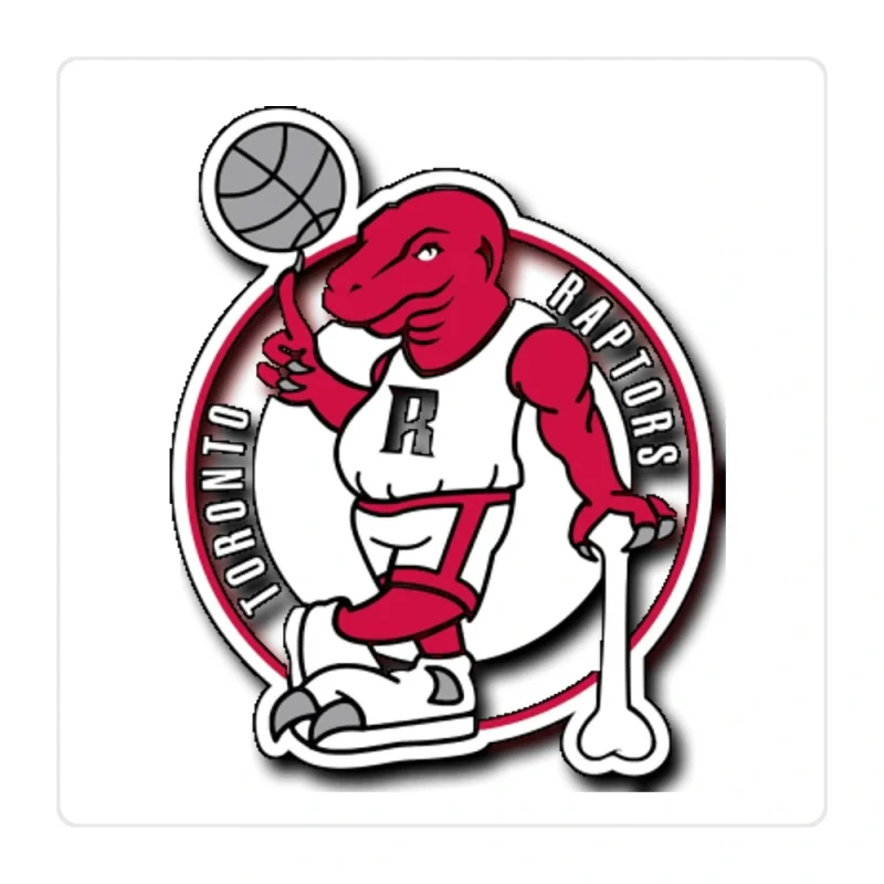 Toronto Raptors Full Color Vinyl Sticker - Custom Size
