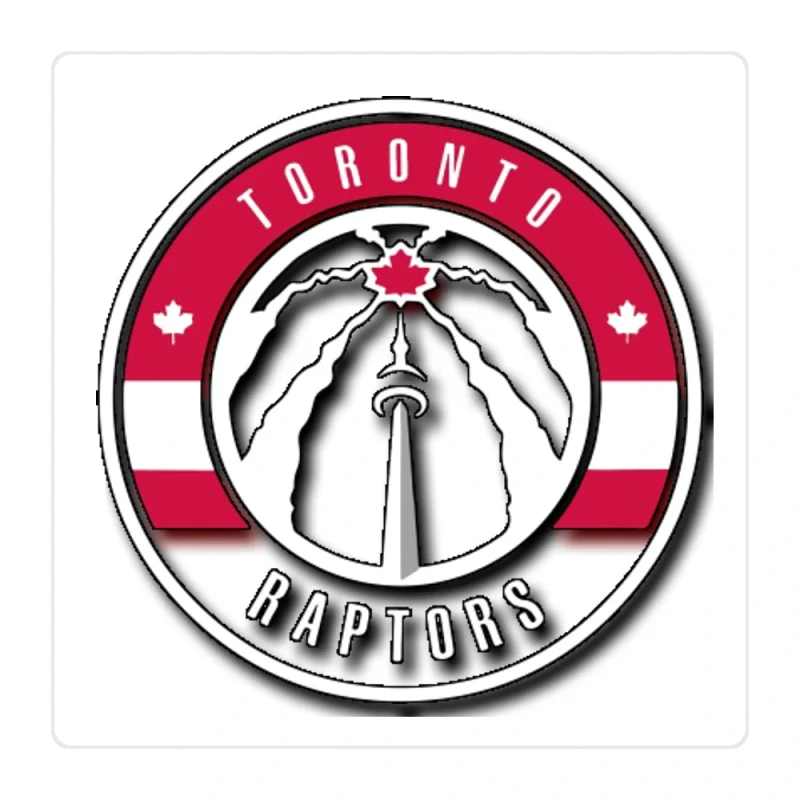 Toronto Raptors Full Color Vinyl Sticker - Custom Size