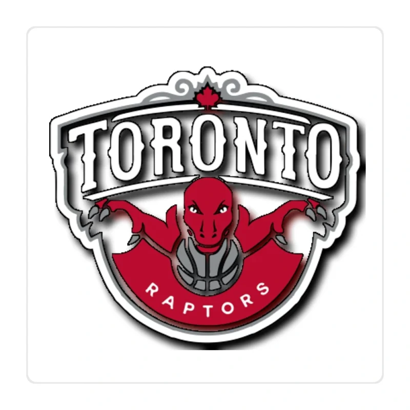 Toronto Raptors Full Color Vinyl Sticker - Custom Size